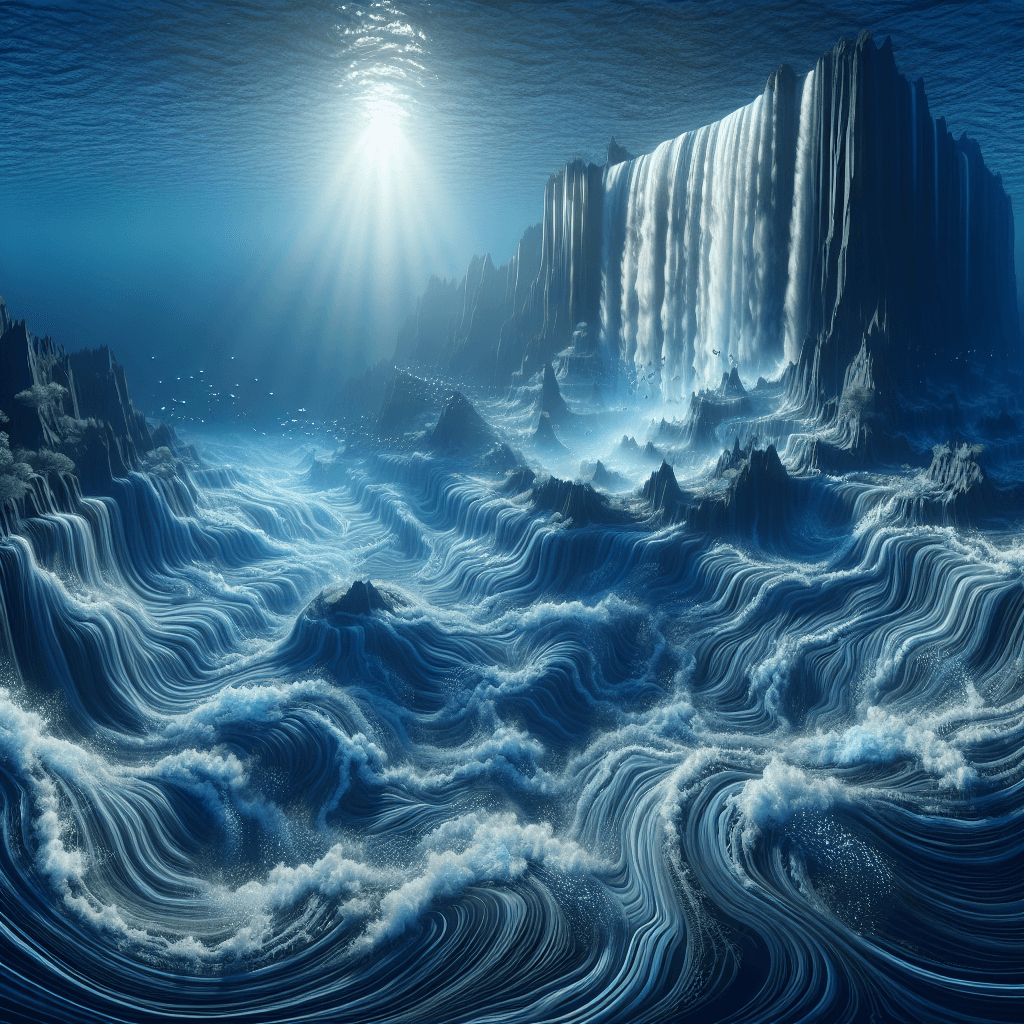 Why are there giant underwater waterfalls?