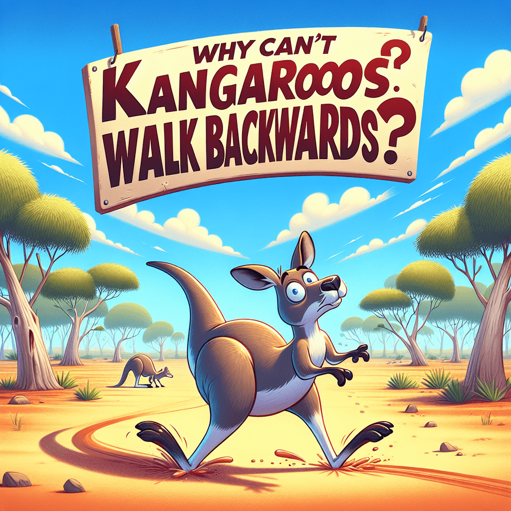 Why can't kangaroos walk backwards?