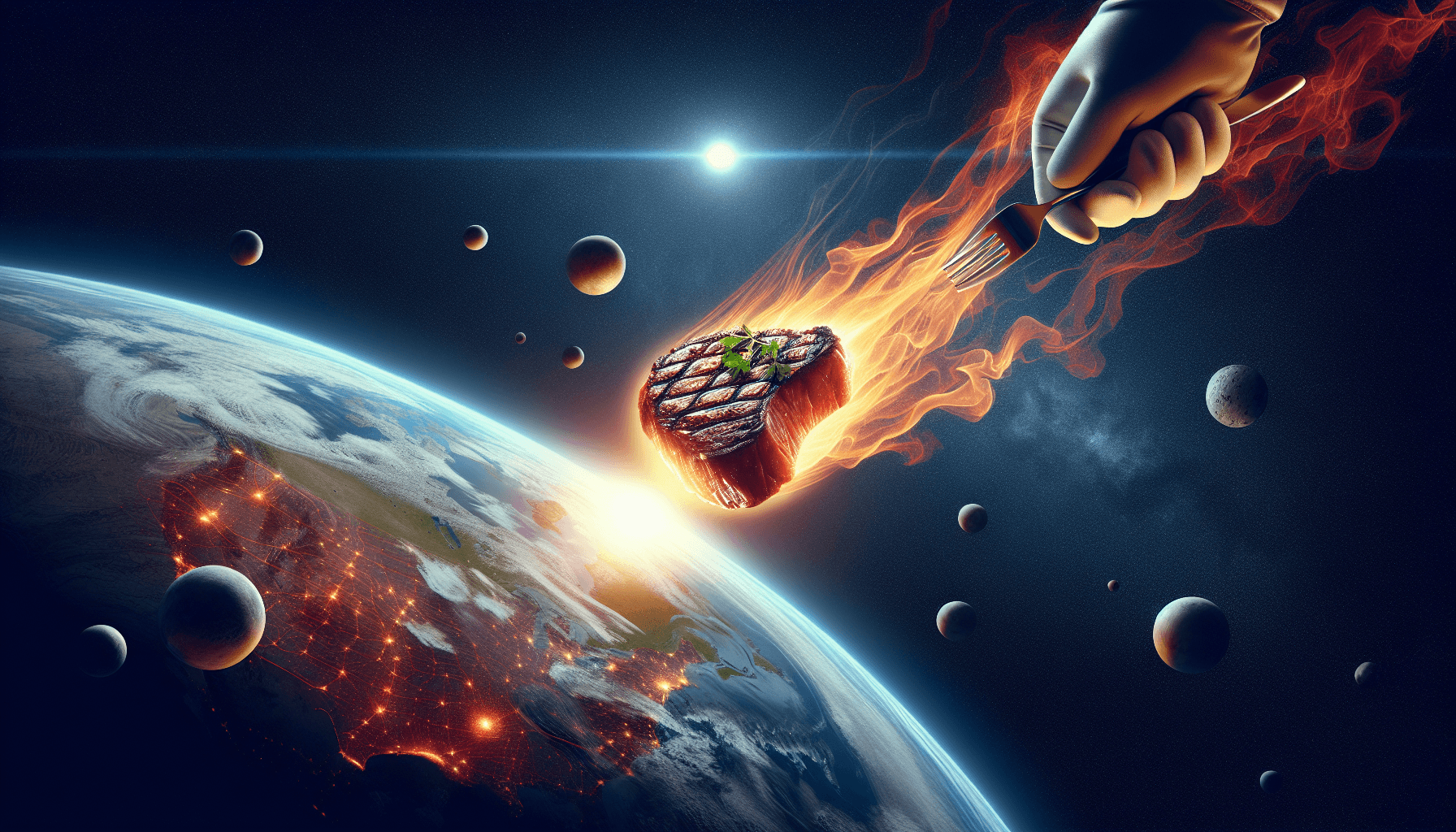 Could you perfectly cook a steak by dropping it from the edge of space and using atmospheric reentry heat?