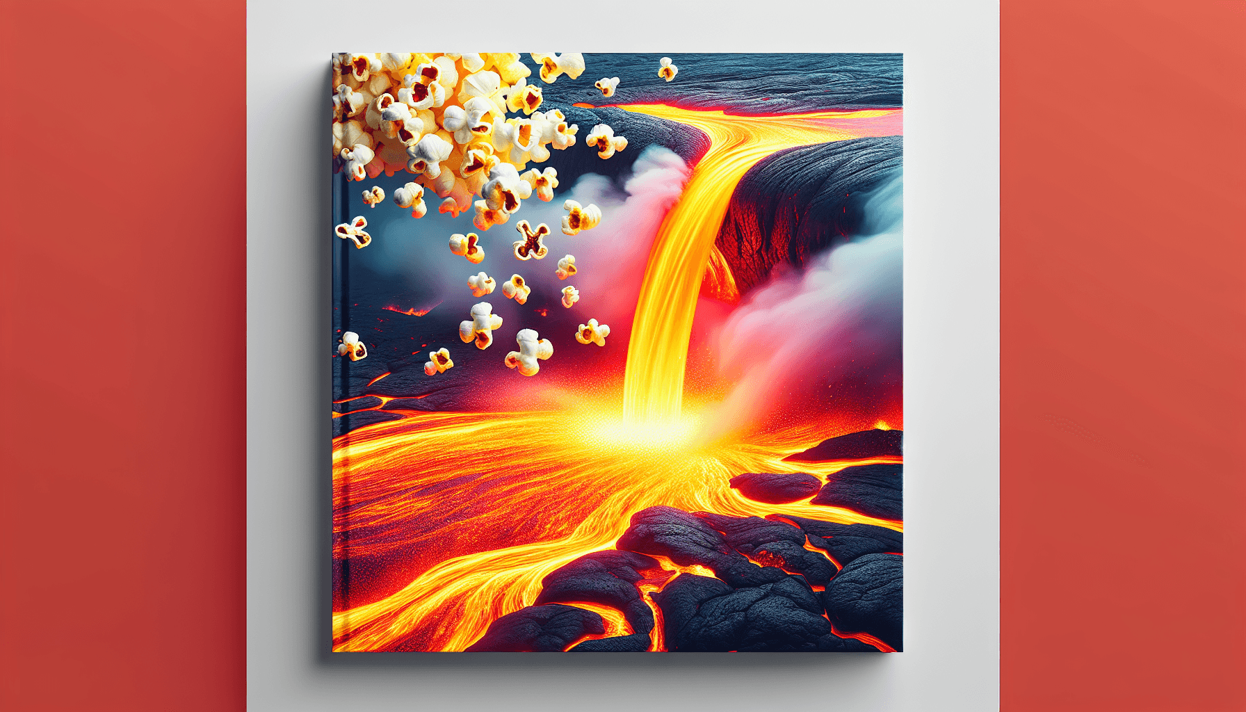 If you threw popcorn kernels into a lava lake, would the heat transfer pop them before they carbonized?