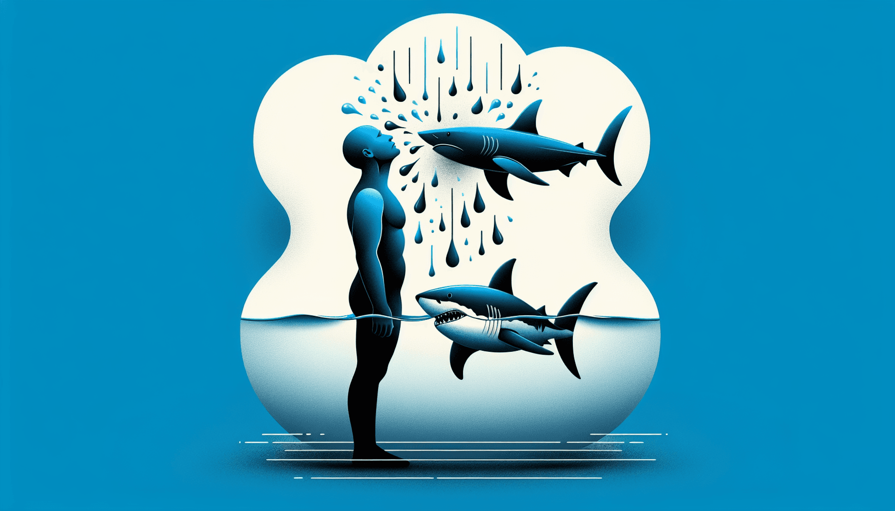 Why can humans detect the smell of rain hitting soil better than sharks can smell blood?