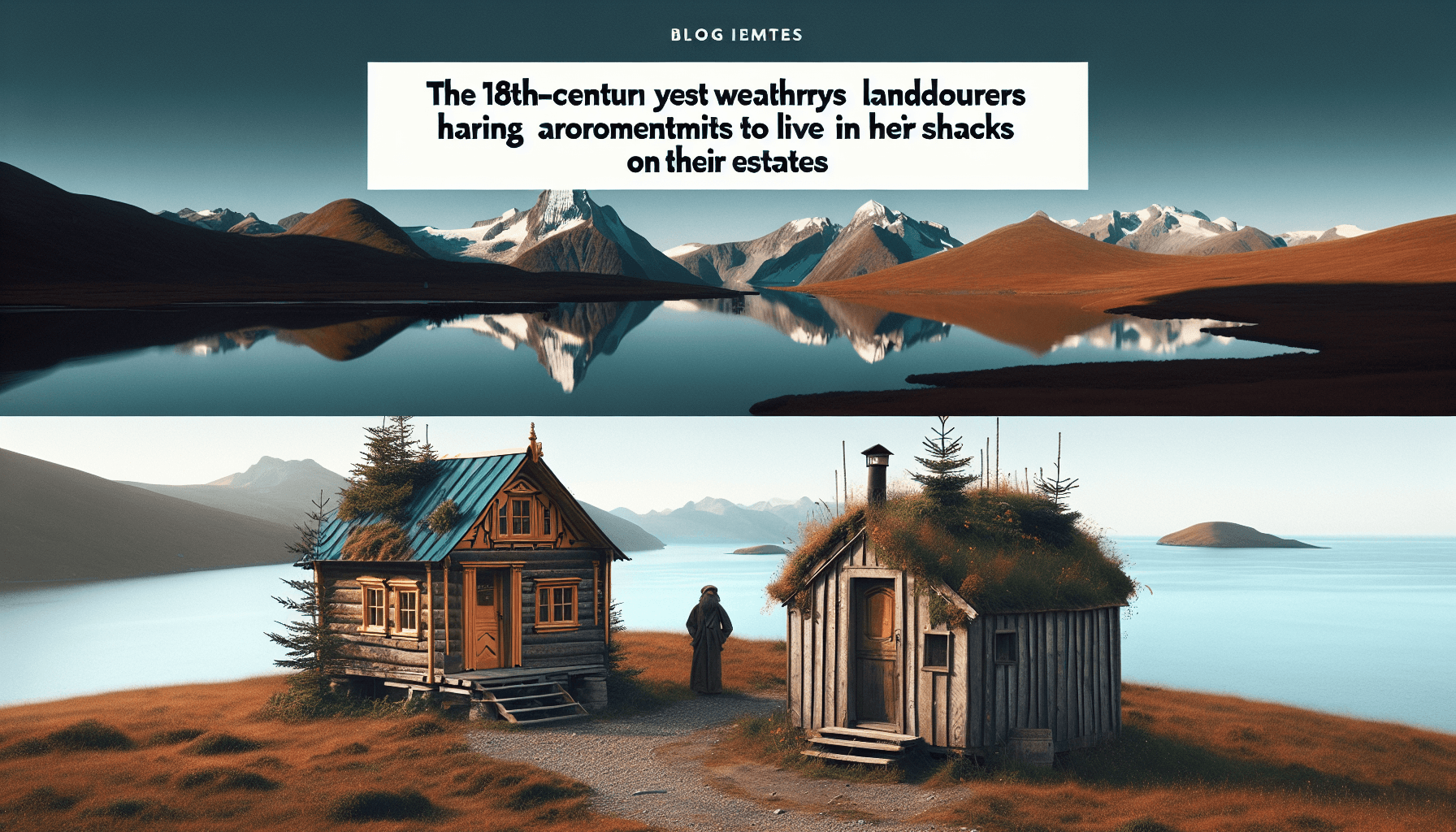 Why did wealthy 18th-century landowners hire ornamental hermits to live in shacks on their estates?