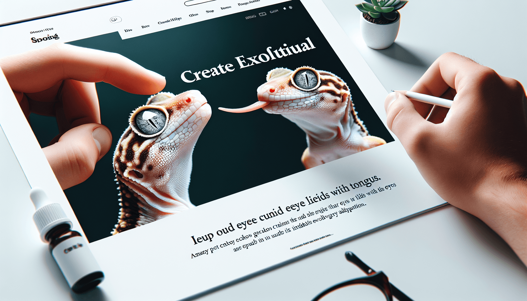 Why do many pet geckos lick their own eyeballs to clean them instead of blinking?