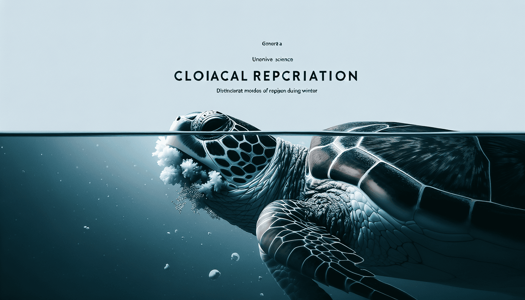 Why do some pet turtles survive underwater hibernation by breathing through their butts using cloacal respiration?