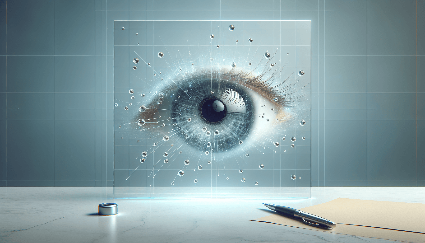 Why do we see tiny transparent shapes called eye floaters that appear to drift across our vision?