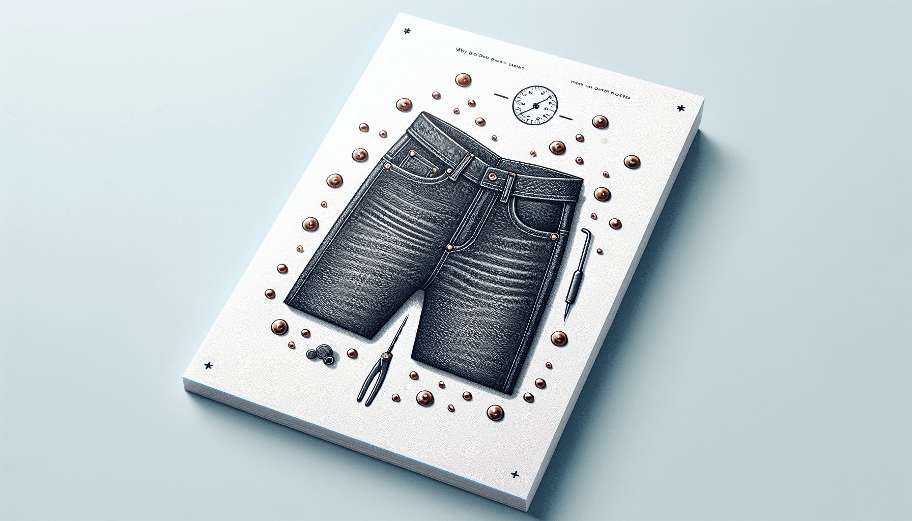 Why do your denim jeans have tiny copper rivets on the corners of the pockets?