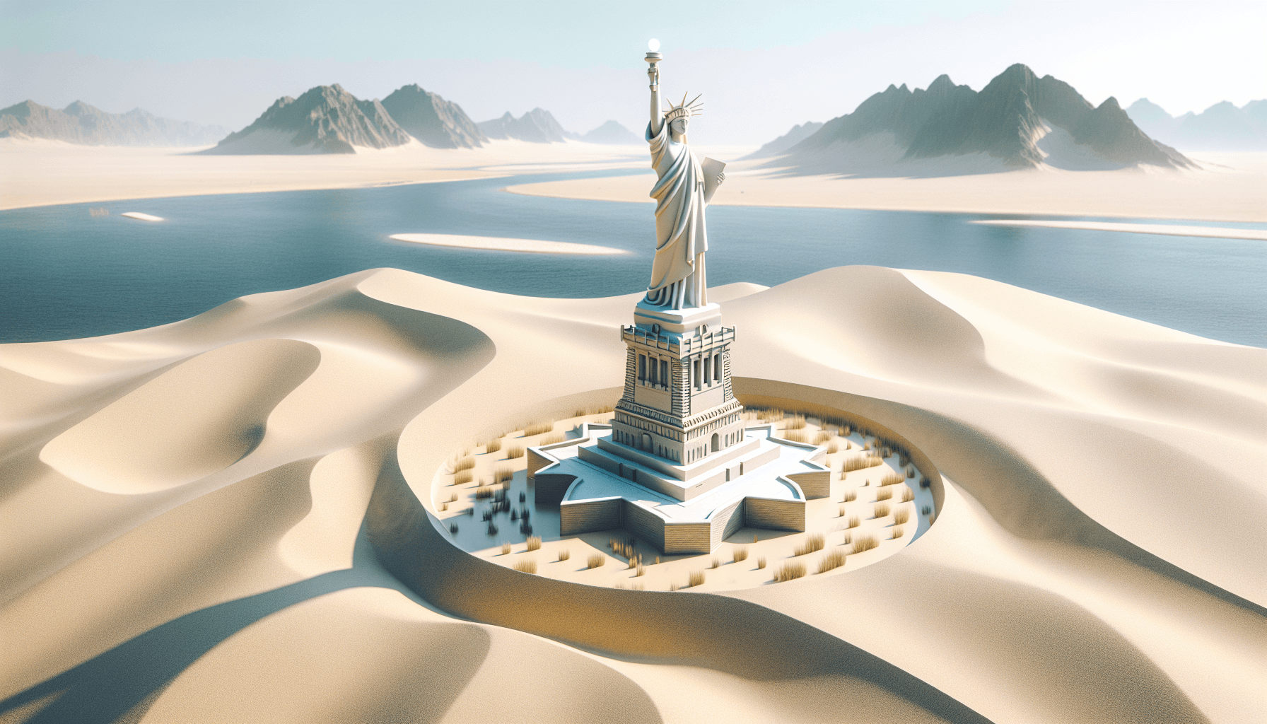 Why was the Statue of Liberty originally designed to be a lighthouse for the Suez Canal in Egypt?