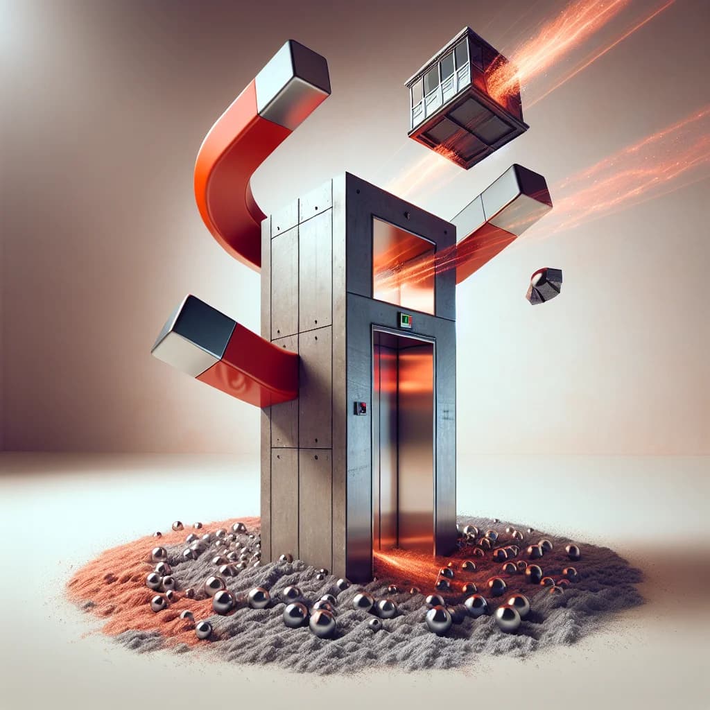 Could you stop a falling elevator using only magnets if the shaft were made of solid copper?