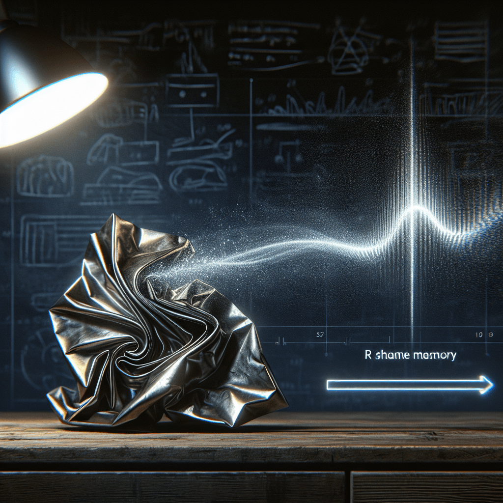 How can a crumpled piece of metal magically remember its original shape?