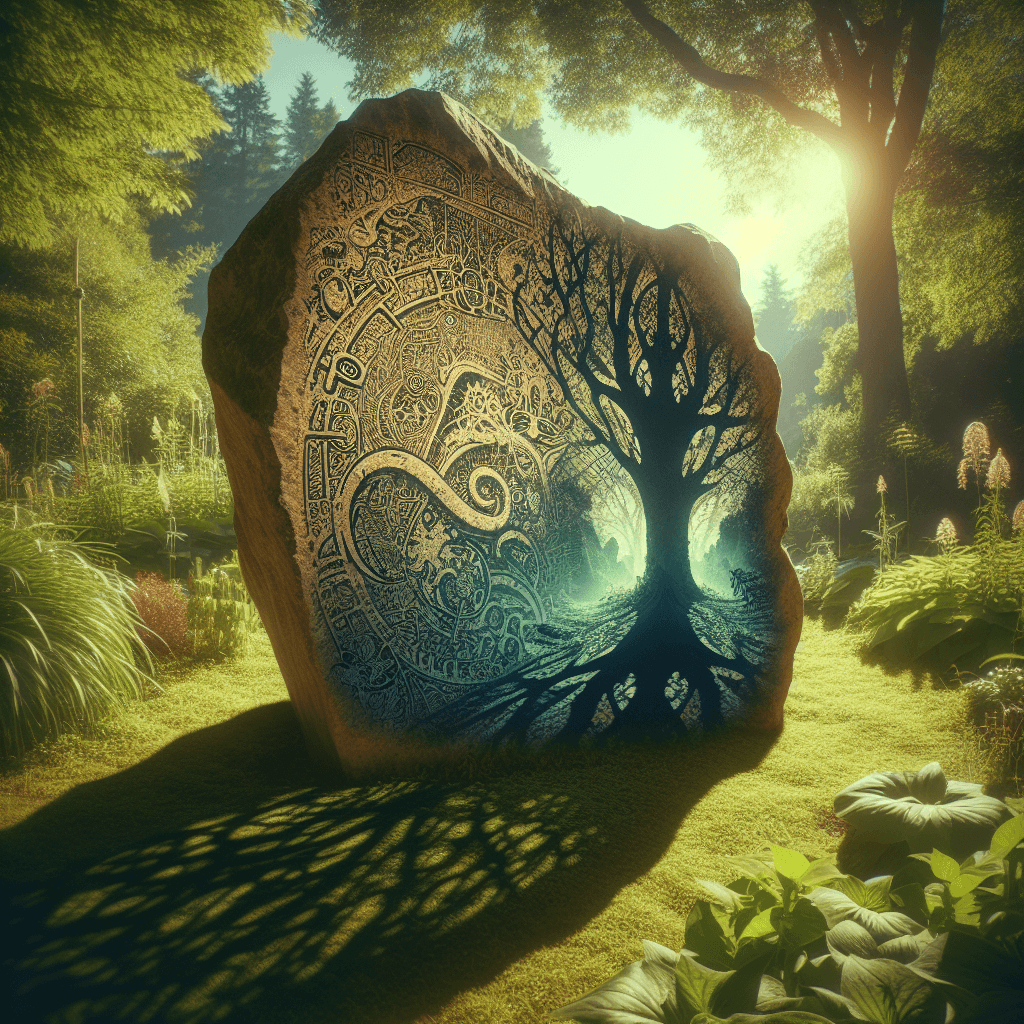 How can a rock show you an image of what is on its other side?