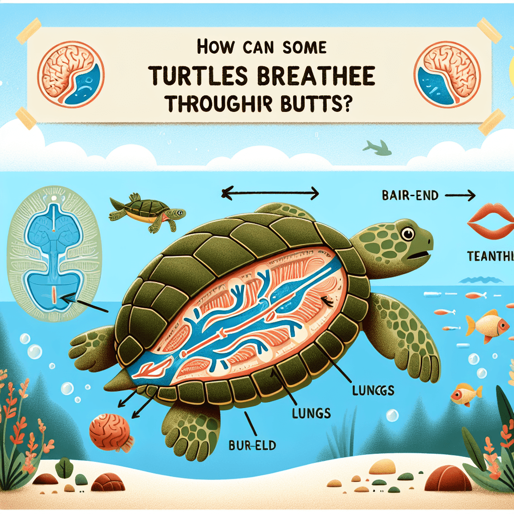 How can some turtles breathe through their butts?
