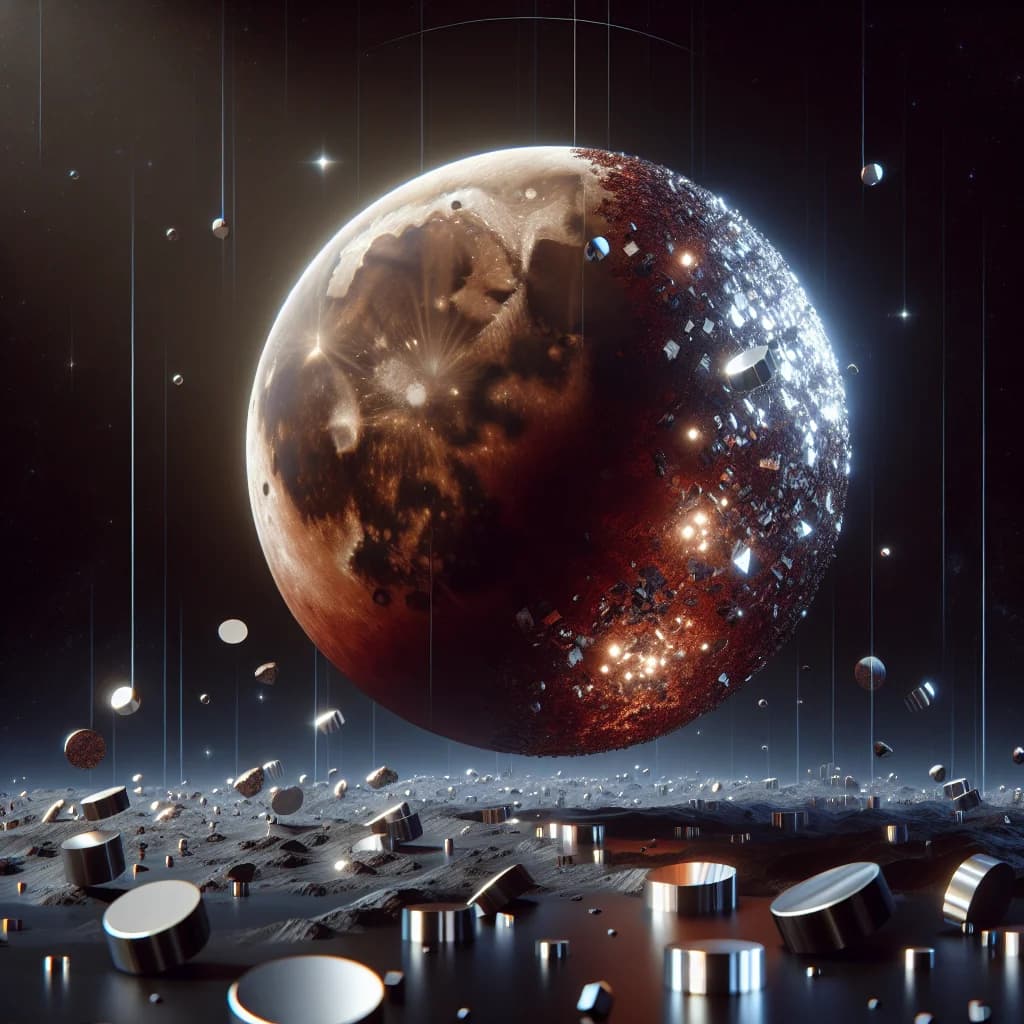 How can the Moon be currently rusting if it possesses no atmosphere or liquid water?