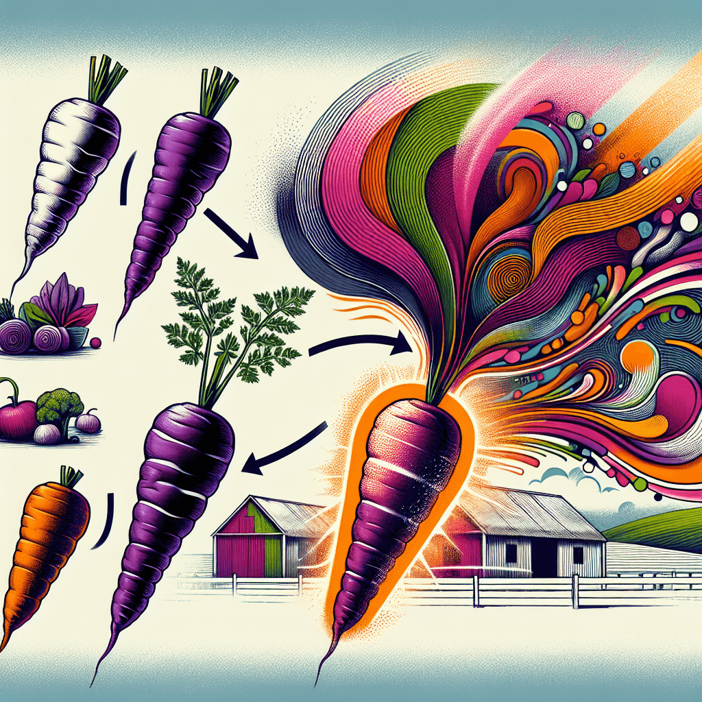 How did a political movement permanently turn carrots from purple to orange?