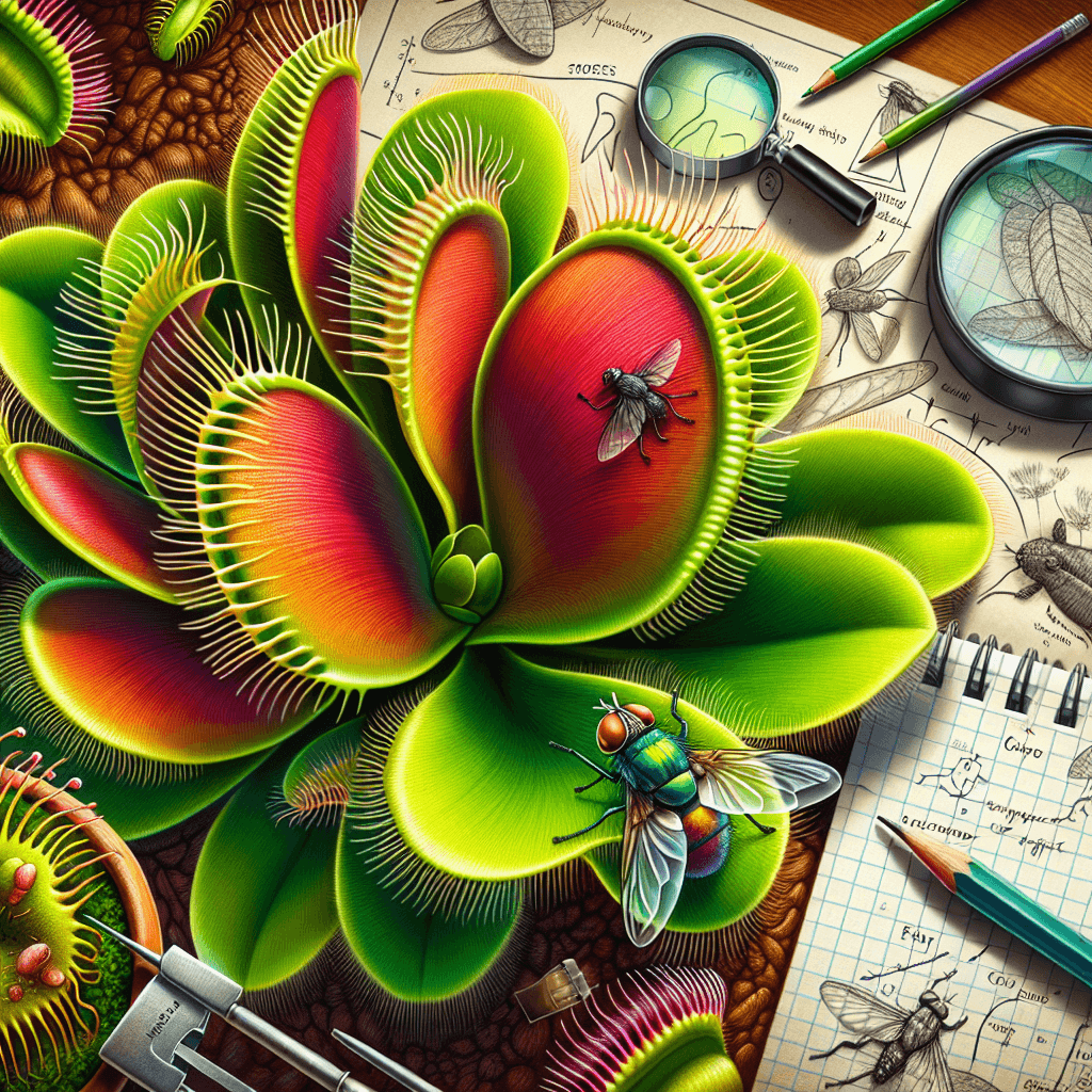 How does a Venus flytrap count touches before it snaps shut?