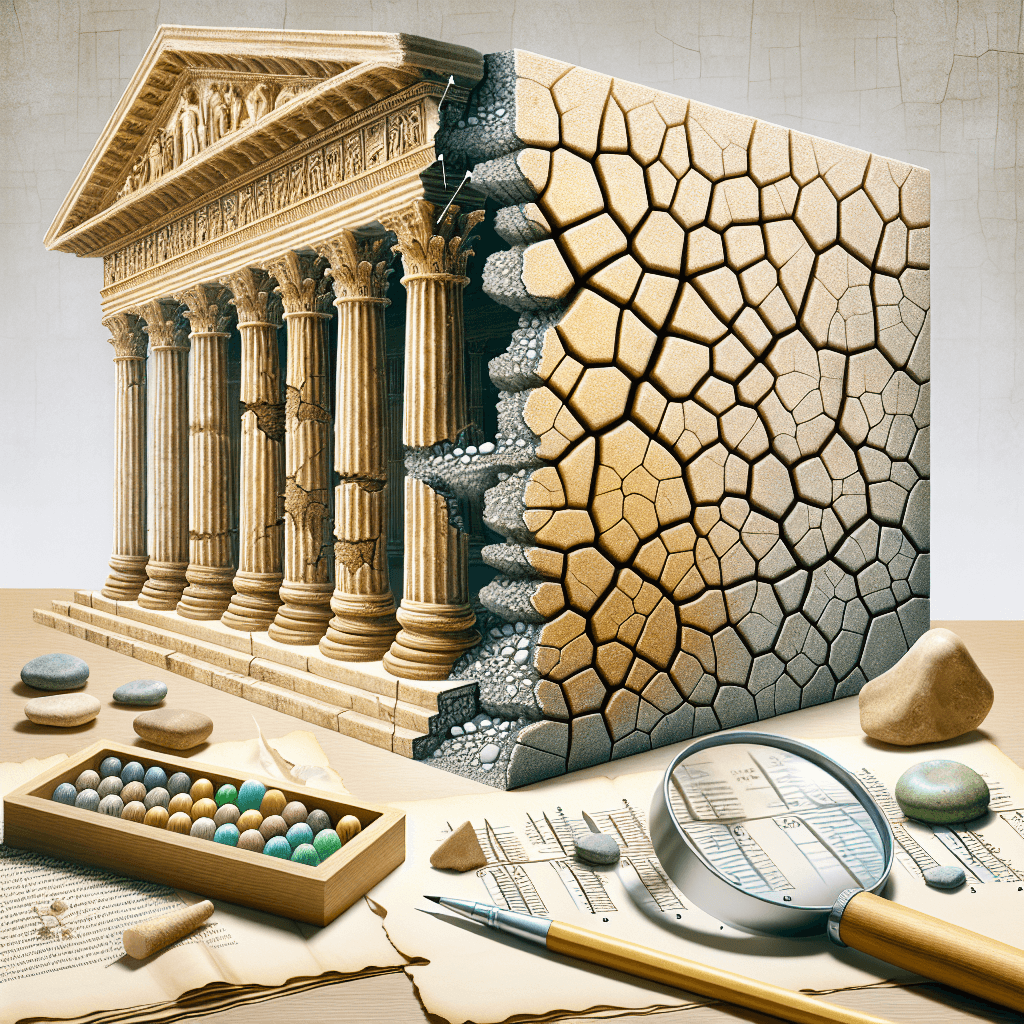 How does ancient Roman concrete manage to heal its own cracks over centuries?