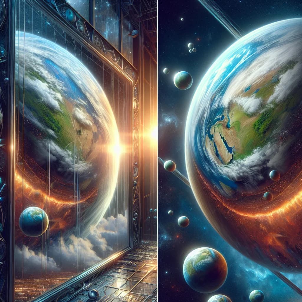 If a giant mirror were placed fifty light-years away, could we see 100 years into our own past?