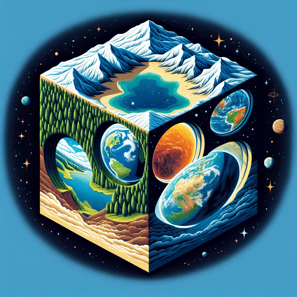 If Earth were shaped like a giant cube, would the oceans pool into six massive central lakes?