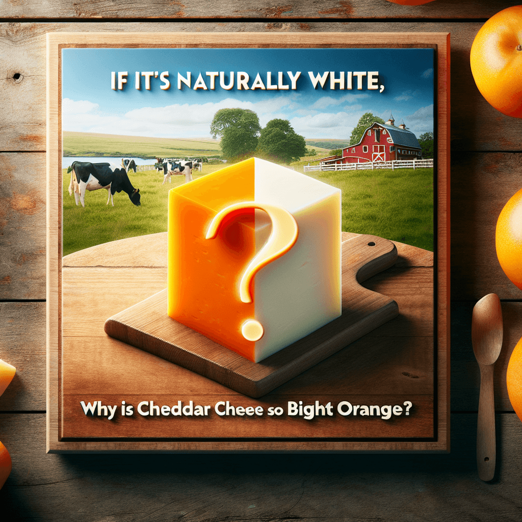 If it's naturally white, why is cheddar cheese so often bright orange?