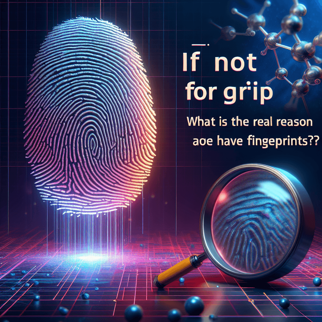 If not for grip, what is the real reason we have fingerprints?