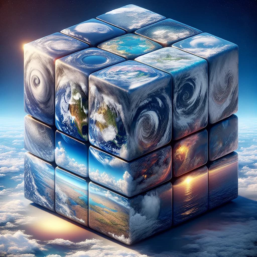 If the Earth were a cube, would the atmosphere and oceans pool in the center of each face?