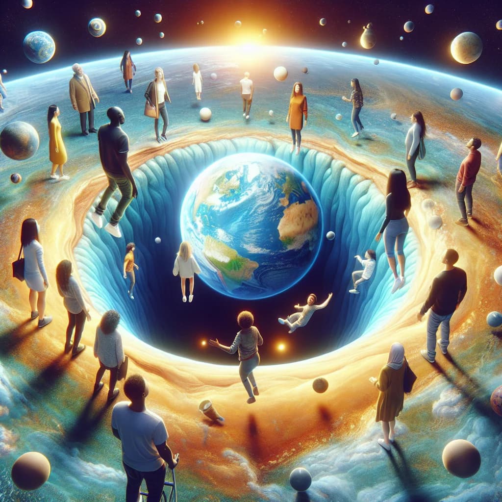 If the Earth were a hollow shell, why would you float weightlessly anywhere inside it?