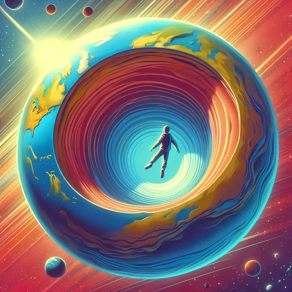 If the Earth were perfectly hollow, would you experience zero gravity at every point inside the cavity?