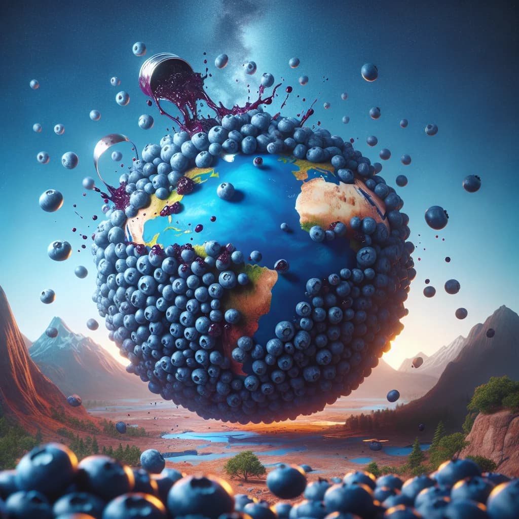 If the Earth were suddenly replaced by blueberries, would gravity instantly collapse it into a sphere of jam?