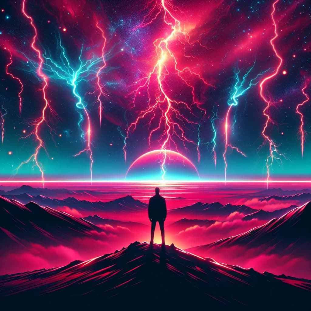 If you stood on a planet with a neon atmosphere, why would every lightning strike be bright red?