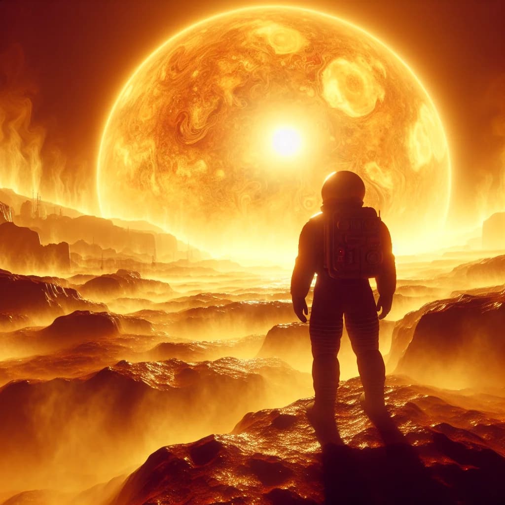 If you stood on Venus, would the thick atmosphere bend light enough to see your own back?