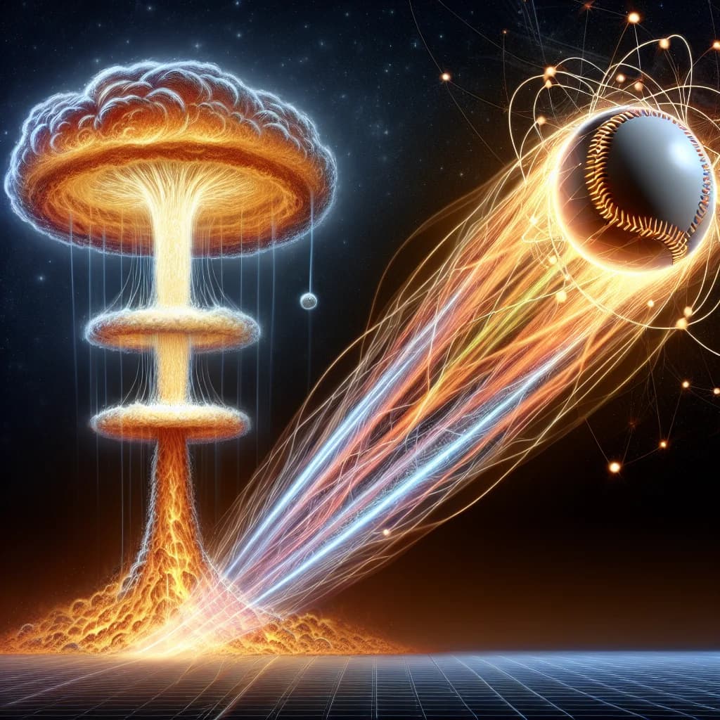 If you threw a baseball at ninety percent the speed of light, why would it create a nuclear explosion?