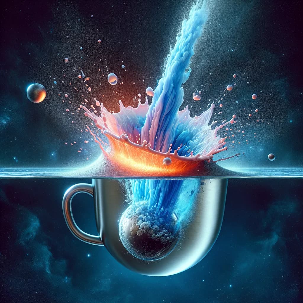 If you threw a cup of water into the vacuum of space, why would it boil and freeze simultaneously?