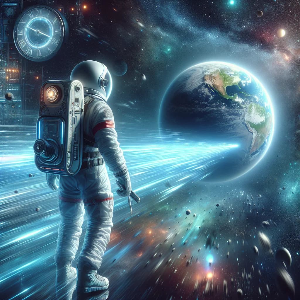 If you traveled back in time, why would Earth’s movement through space leave you stranded in a vacuum?