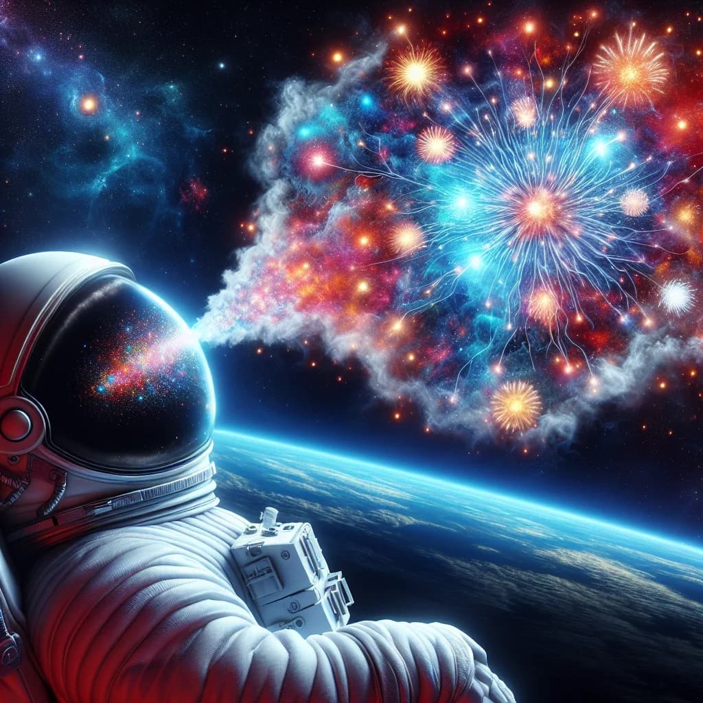If you were an astronaut in deep space, would closing your eyes reveal a show of tiny cosmic fireworks?