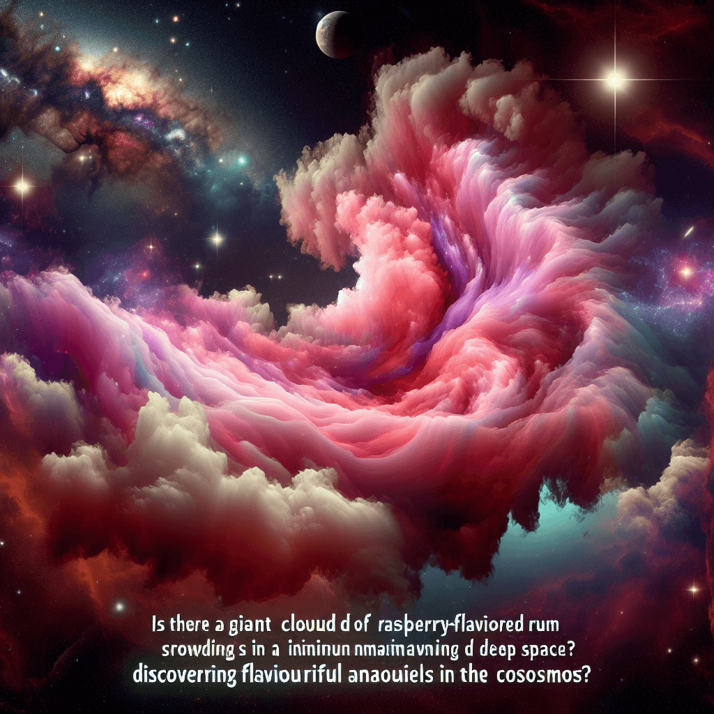 Is there a giant cloud of raspberry-flavored rum floating in deep space?