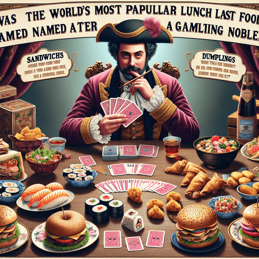 Was the world's most popular lunch food named after a gambling nobleman?