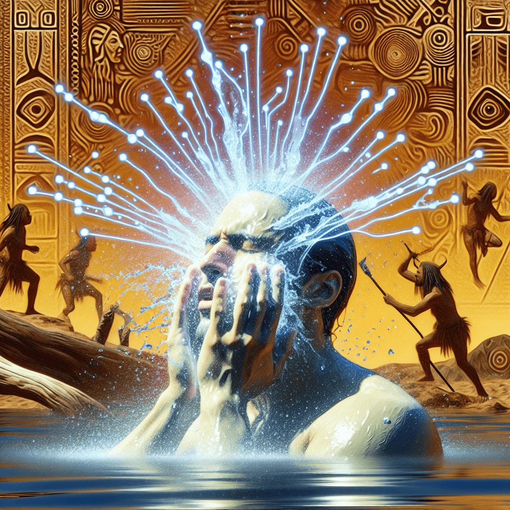 What ancient survival reflex is activated by splashing your face with cold water?