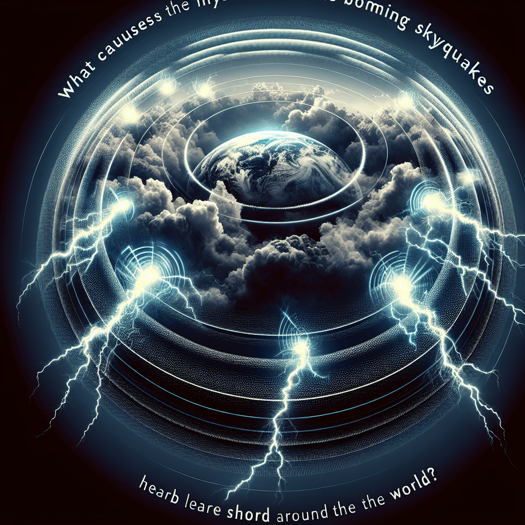 What causes the mysterious booming skyquakes heard around the world?
