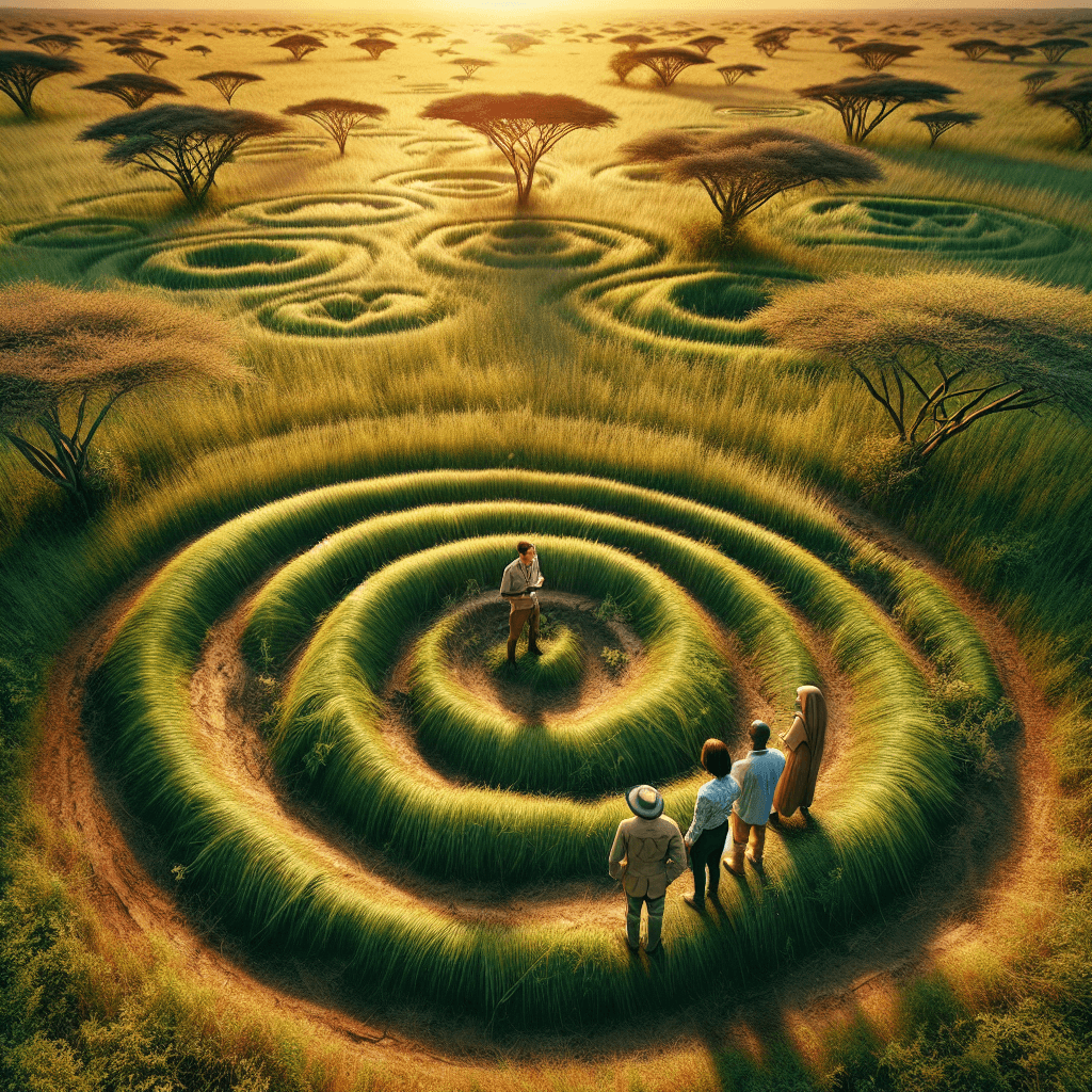 What creates the mysterious fairy circles found in African grasslands?