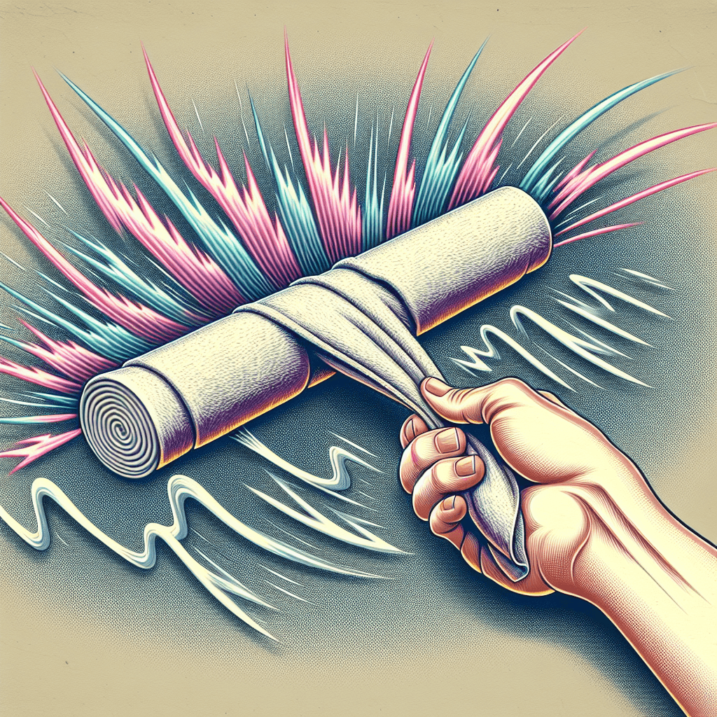 What creates the sharp crack when you quickly snap a towel?