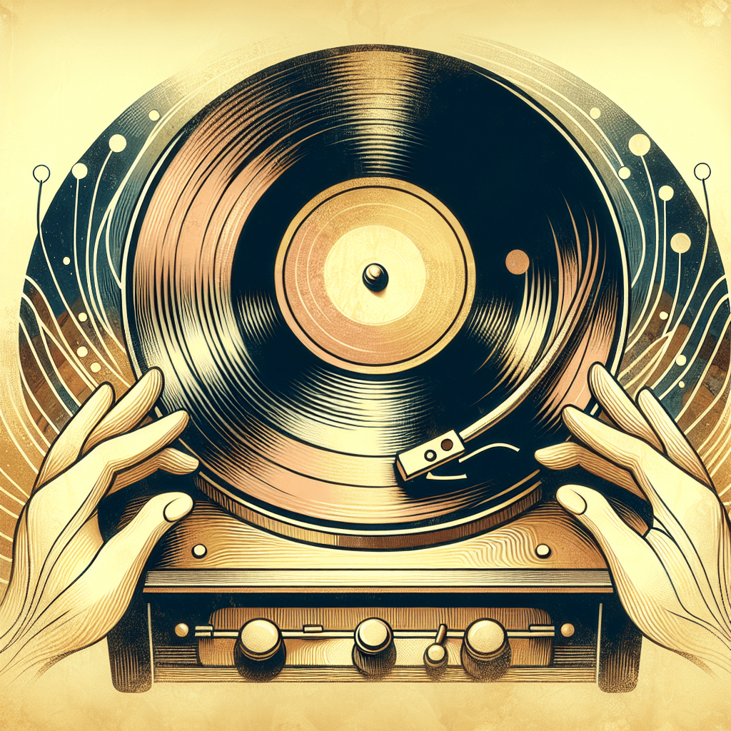 What creates the warm crackle sound unique to vinyl records?