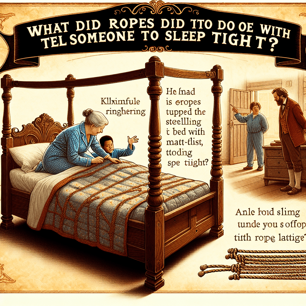 What did ropes have to do with telling someone to sleep tight?