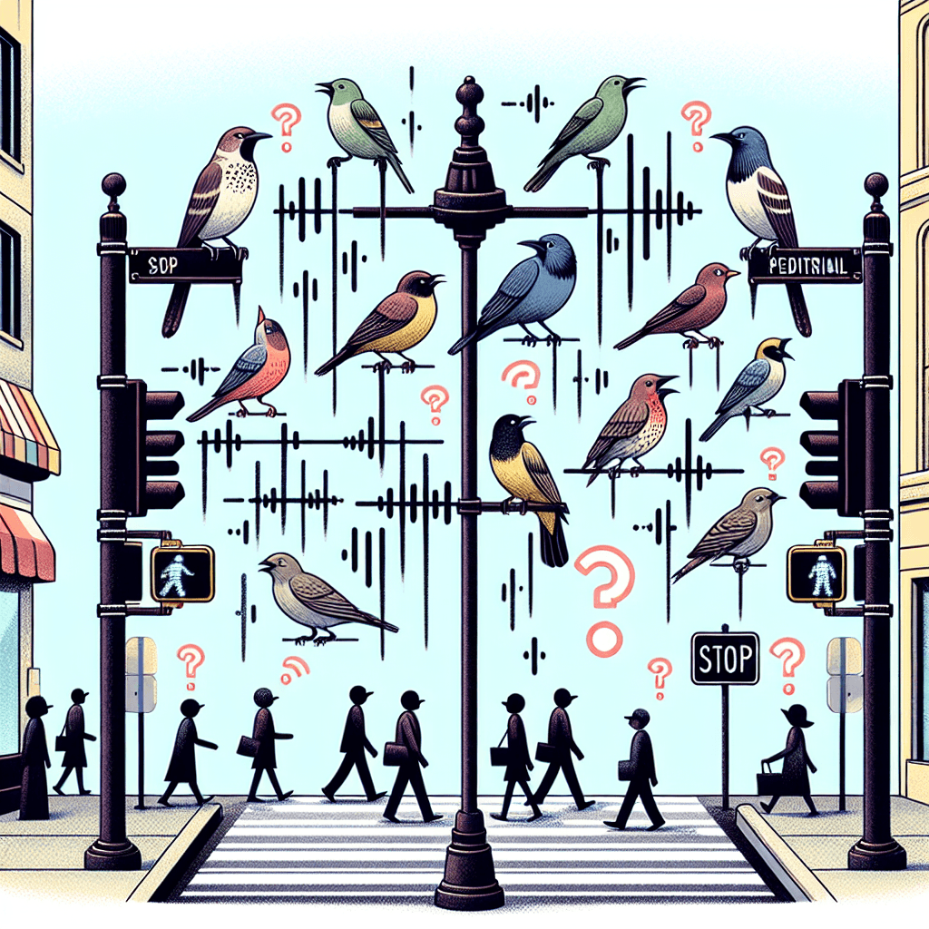 What do the different bird chirps at some crosswalks actually mean?