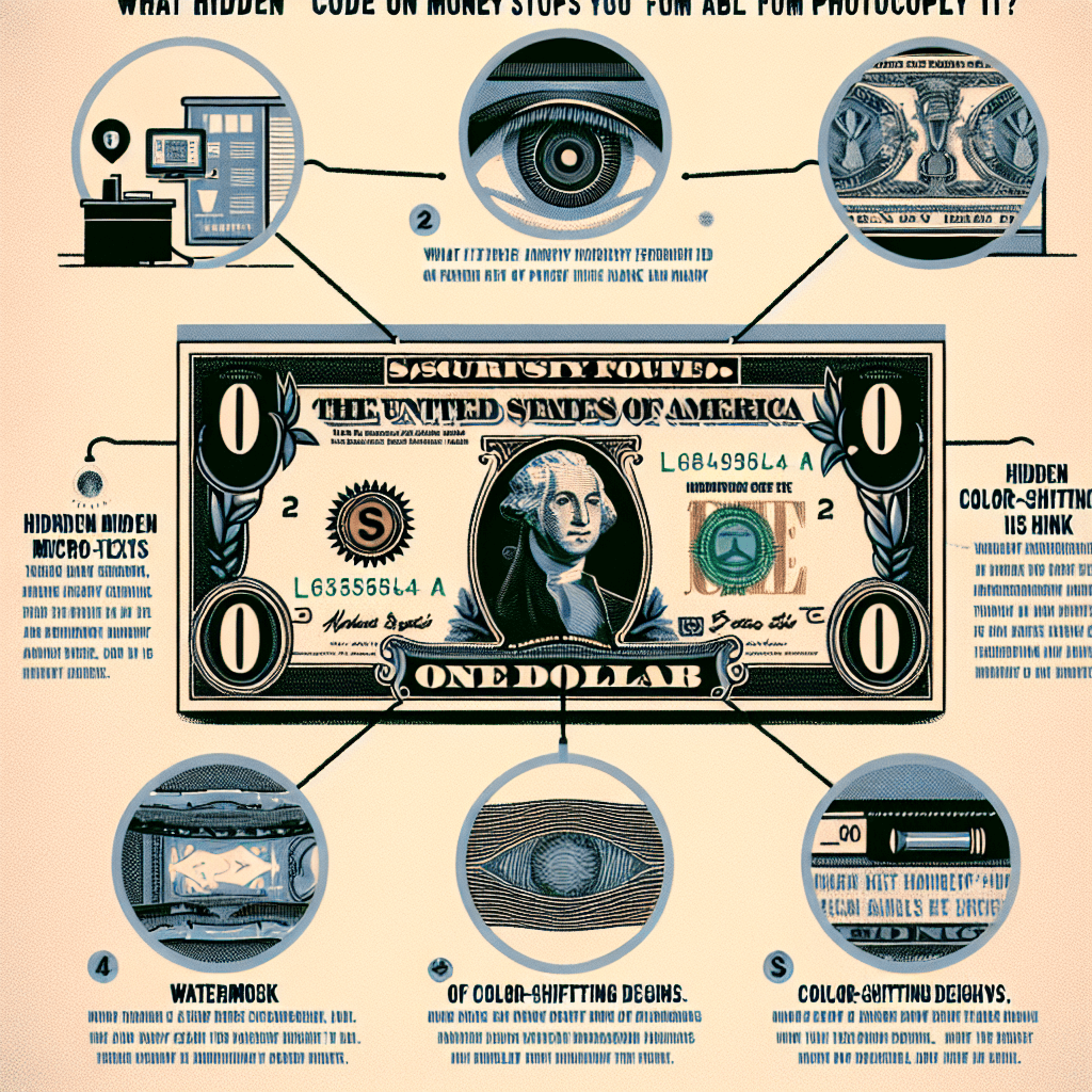 What hidden code on money stops you from being able to photocopy it?
