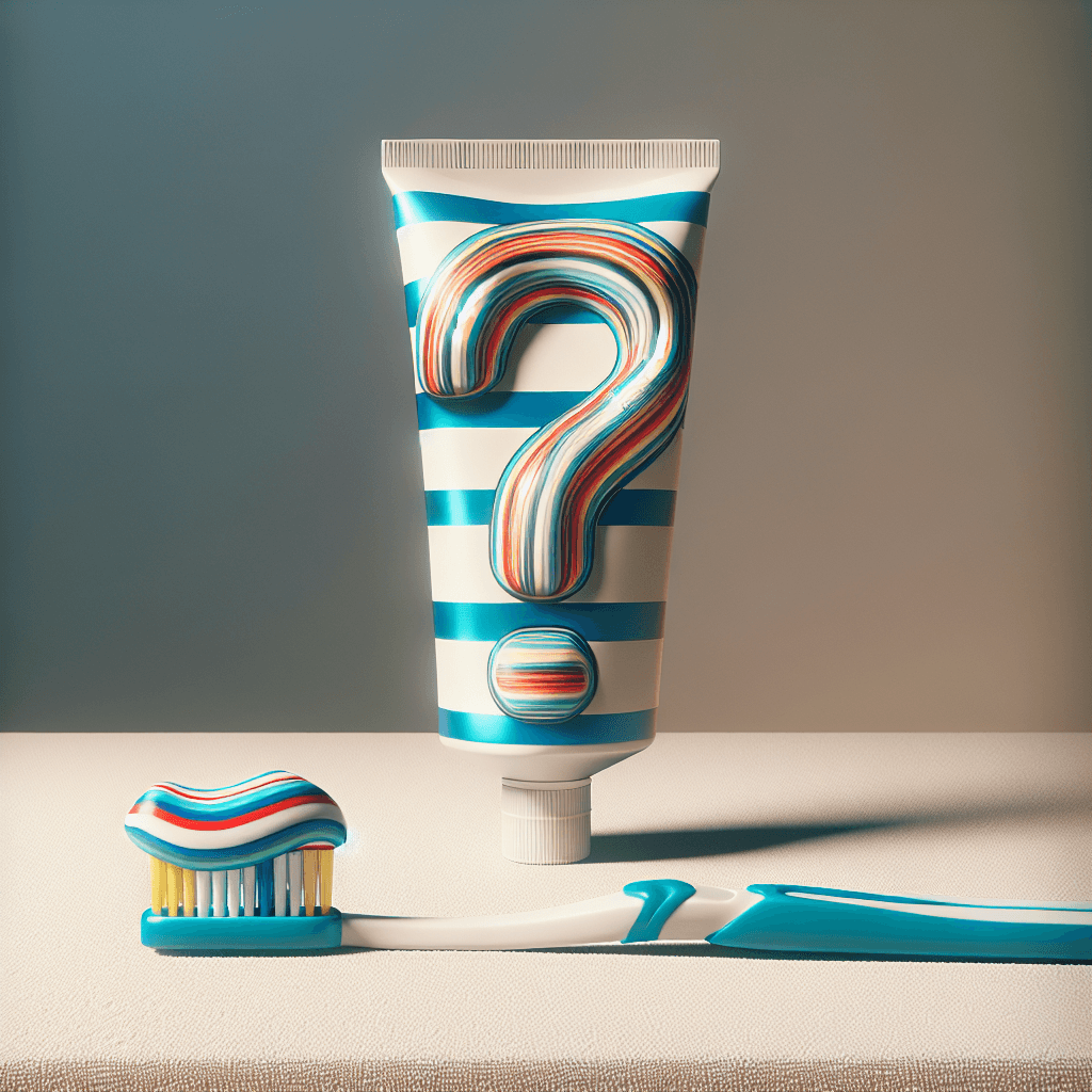 What is the purpose of the colored stripes found on a toothpaste tube?