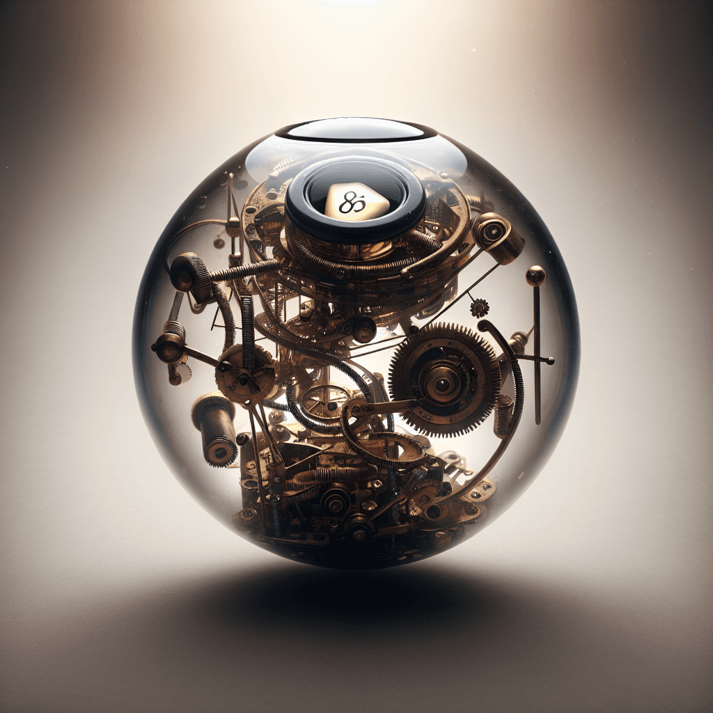 What is the secret mechanism floating inside a Magic 8-Ball?
