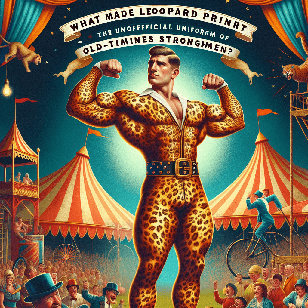 What made leopard print the unofficial uniform of old-timey circus strongmen?