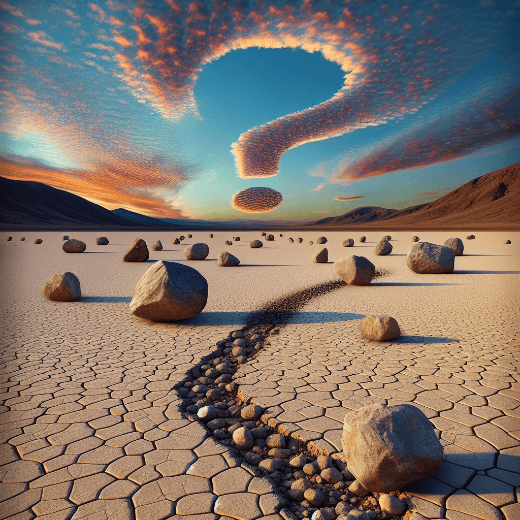 What makes heavy rocks mysteriously slide across a dry lakebed all by themselves?