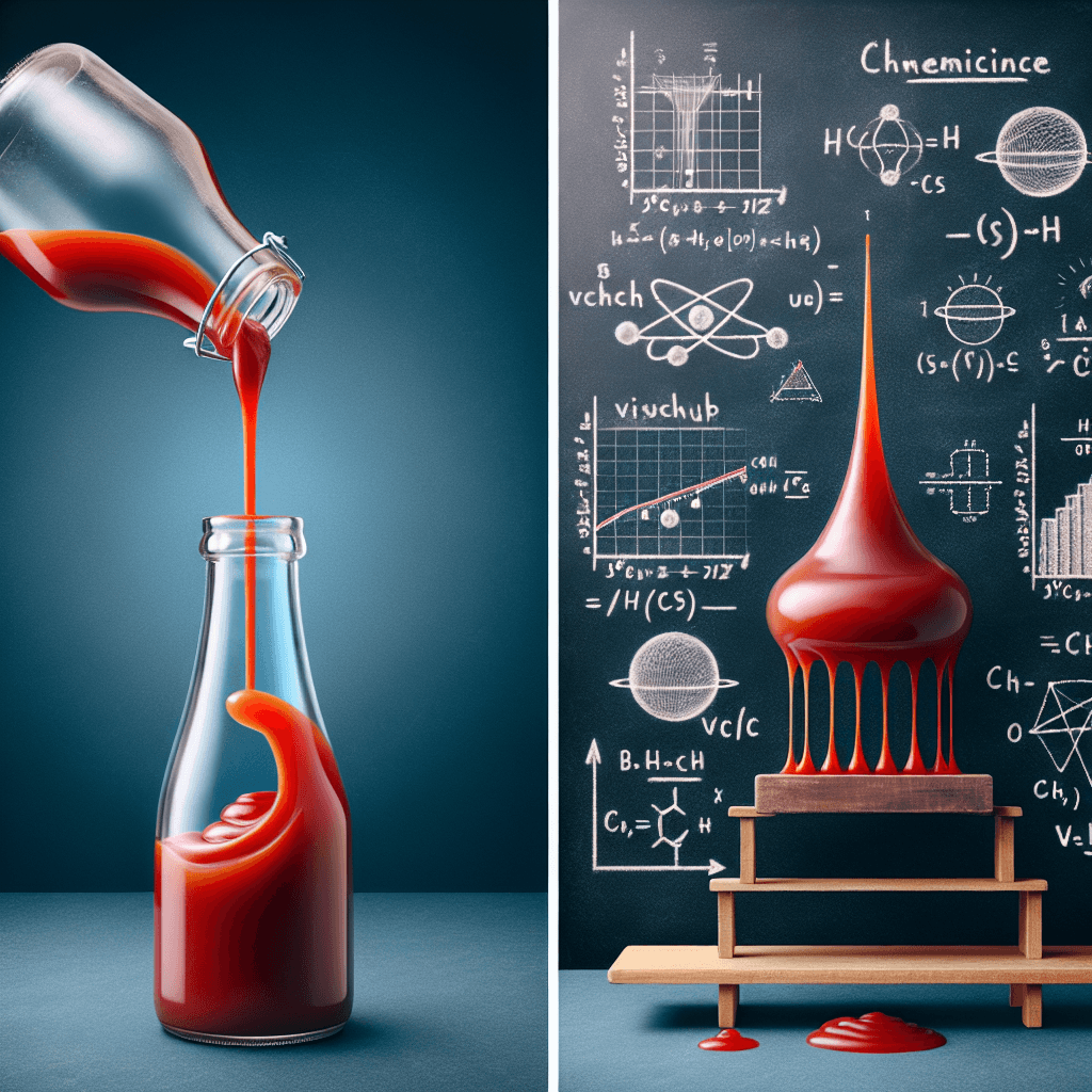 What makes ketchup stubbornly refuse to leave its glass bottle?