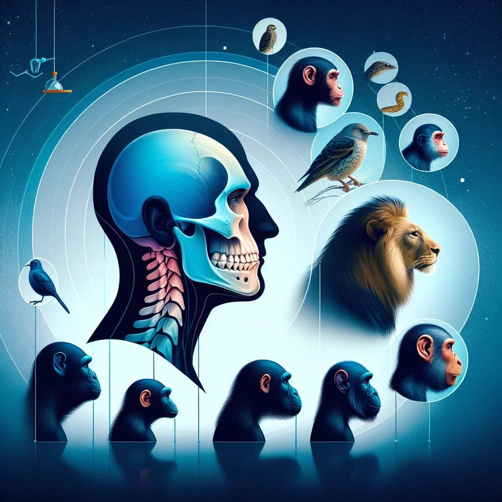 Why are humans the only animal species on Earth that possesses a true bony chin?