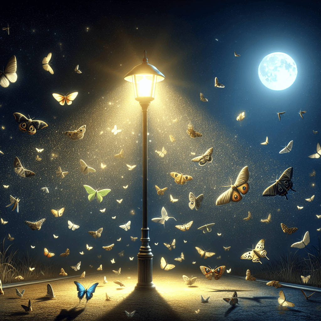Why are moths so irresistibly attracted to artificial lights?